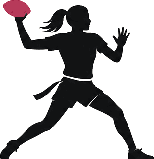 FlagSisters QB silhouette